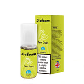 A STEAM E LIQUID 10 x 10ml 50/50 VGPG PEAR DROPS 3mg, 6mg 12mg, 18mg